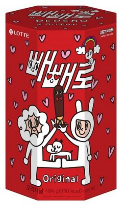 롯데제과 누드빼빼로, 184g, 4개