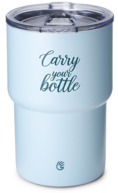 캐리보틀 원스 텀블러 480ml 스테인레스 보온 보냉 미니보틀 보온병 컵 레터링 텀블러 잔 휴대용잔 휴대용텀블러, 원스블루, 1개