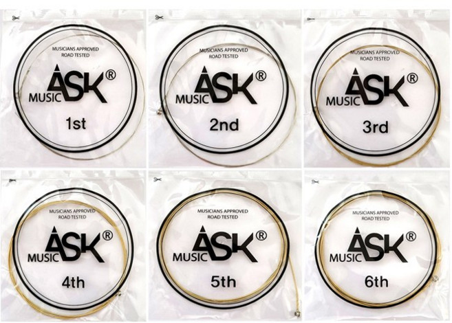 통기타줄 낱줄 1번줄 2번줄 3번줄 4번줄 5번줄 6번줄 국산 기타줄, 1개