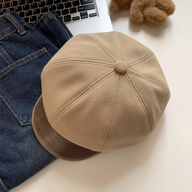 salimm 여성 얼굴작아보이는 복고풍 조절가능 팔각모자 베레모