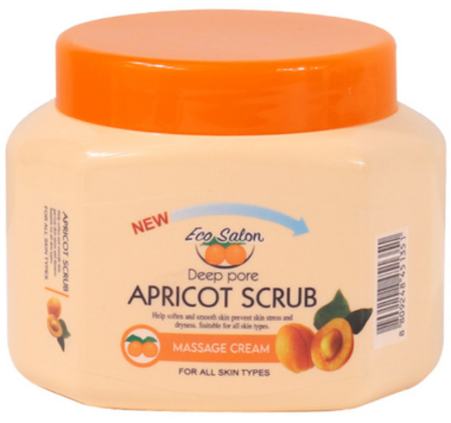 에코살롱 살구 스크럽 마사지크림 500g, 1개