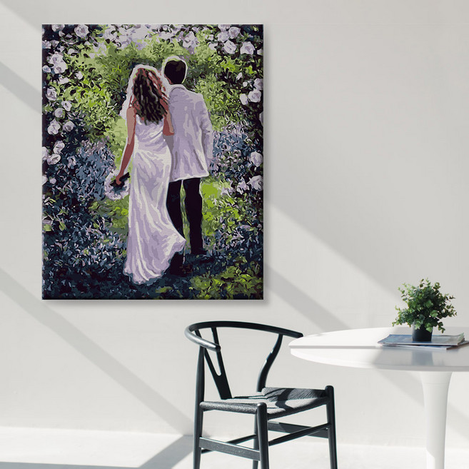 아트픽스 DIY 명화그리기 유화그리기 컬러링북 팝아트 동물 인물, F31-웨딩, 1개