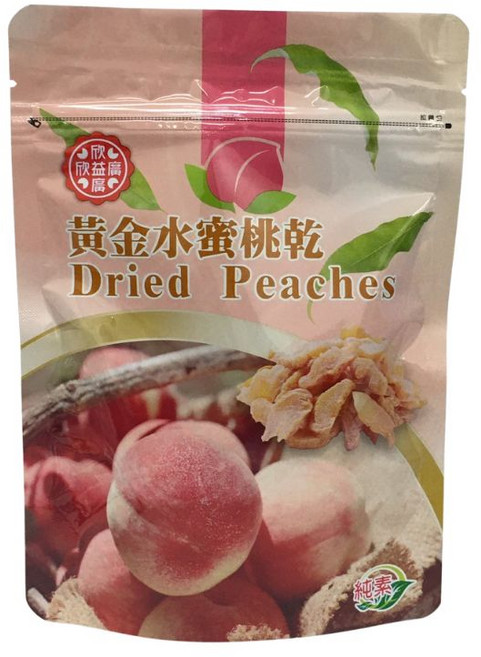 欣益廣 黃金水蜜桃乾, 1個, 100g