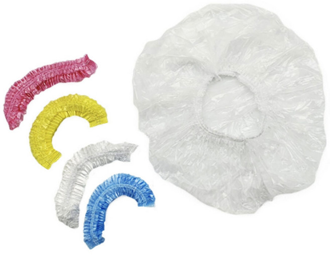 일회용 비닐 샤워 헤어캡 헤어랩 샤워캡 100개입