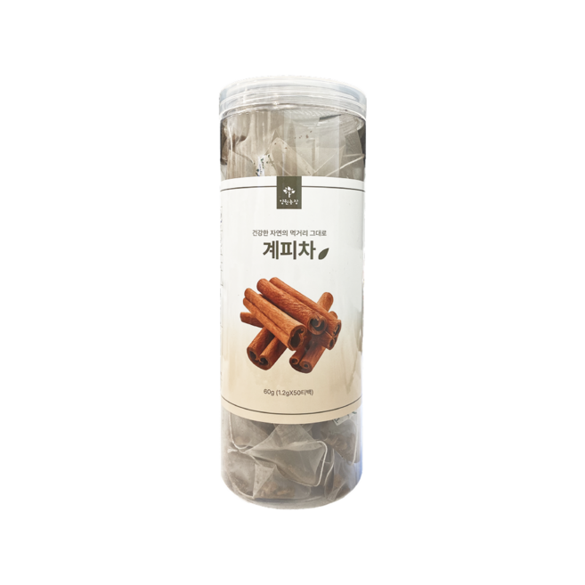 양원농장 실속 원형통 계피차, 1개, 50개입, 1.2g