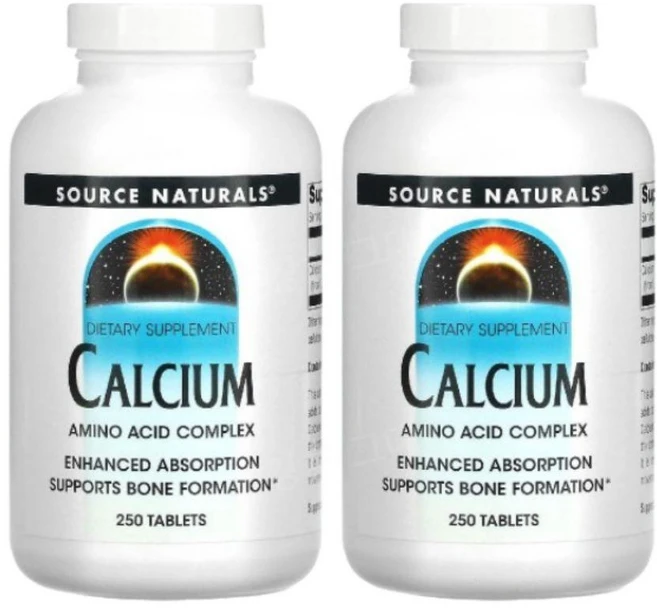 소스내추럴스 칼슘 250정, 2팩 - 쿠팡