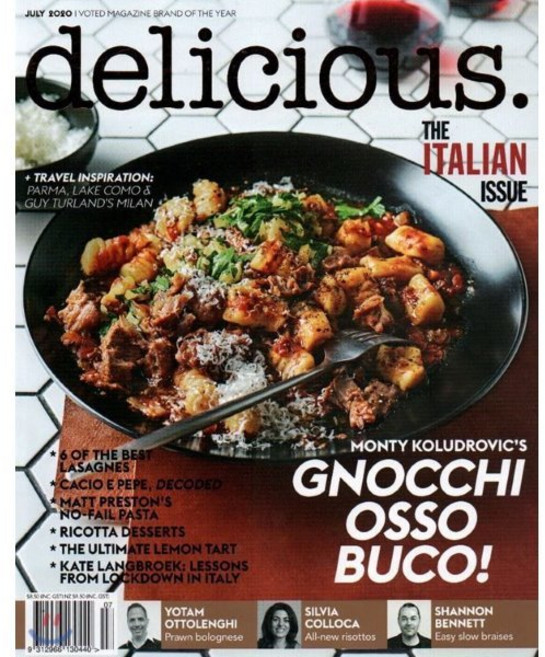 Delicious (월간) : 2020년 07월 : The ITALIAN ISSUE, News Magazines