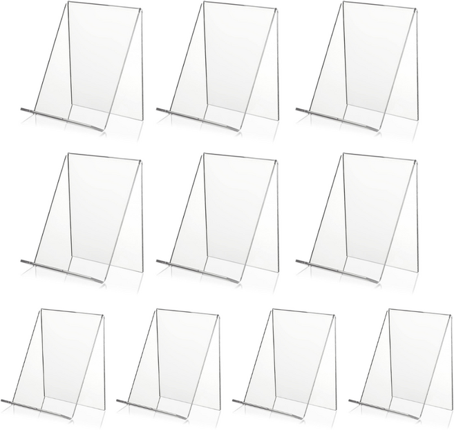 엘리준 아크릴 진열 받침대 거치대, 10개, 투명