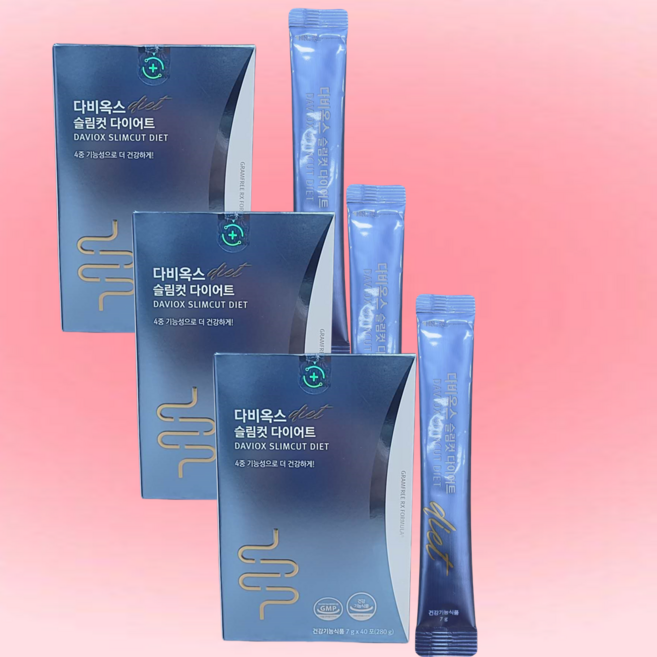 르네셀 그램프리 다비옥스 슬림컷 다이어트 7gx40포 (리뉴얼된제품, 3개