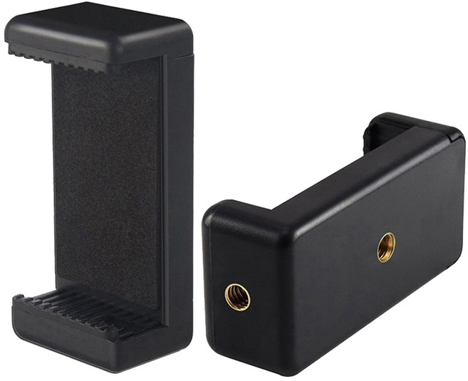 파워 그립 스마트폰 삼각대 홀더, 1개, 블랙