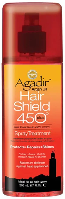 아가디아 아르간오일 헤어 쉴드 450 플러스 스프레이 트리트먼트 - 고데기 열보호 에센스, 1개, 200ml - 쿠팡