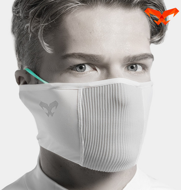 나루마스크 F1s 여름용 자외선차단 / 필터링 스포츠마스크, M/L, 화이트