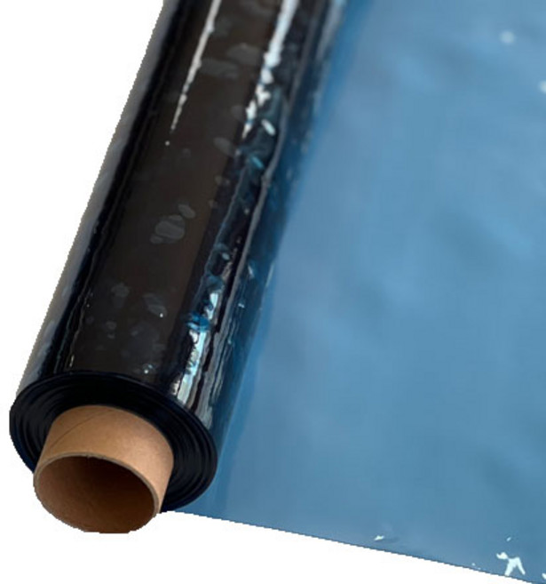 네추럴케어 무점착 인테리어 창문필름 자외선차단 사생활보호 단열필름 고정폭 1m 아파트 베란다 단열시트 간편시공, 블루 투명