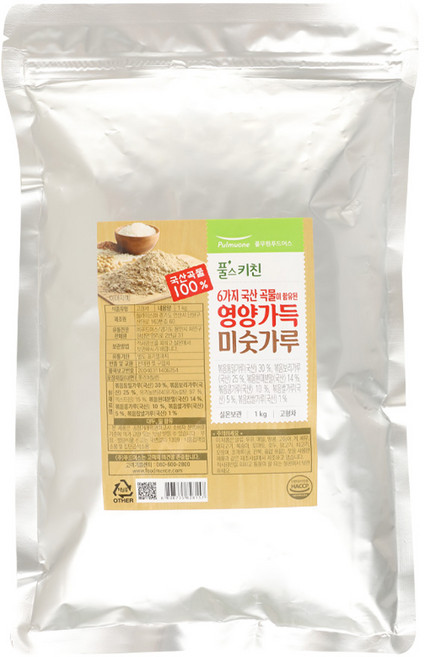 풀무원 국산곡물 영양가득 미숫가루 1kg, 1개