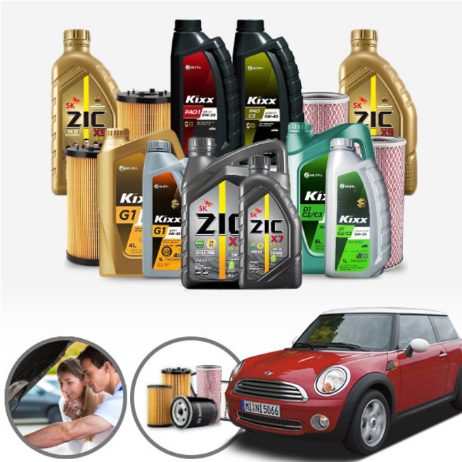 미니 쿠퍼D (R56)(05~14) 2세대 (N47) 디젤 합성엔진오일 필터세트 5리터 UAF017+UOL-008 ONL-0501544 cs12005, =킥스G1(가솔린) 5W30 필터세트, 1개