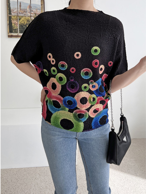 루즈 레인보우 플리츠티