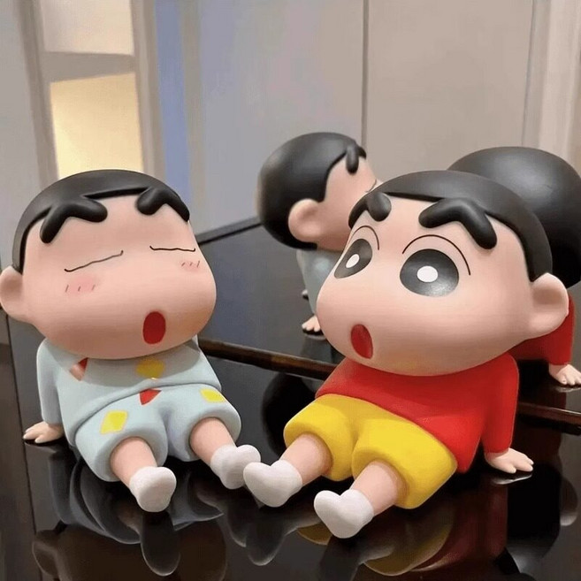 렉스 딸기곰 휴대폰 거치대 데스크탑 피규어 인형 선물, 신짱 2단 구성