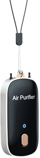 PYHO 목걸이 공기청정기 포름알데히드 제거 소형 음이온정화기, 화이트, JHQ-994