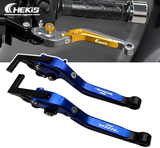 체키스 UHR125 전용 파킹 브레이크 레버 6단조절 길이조절 폴딩, 블루, 1세트