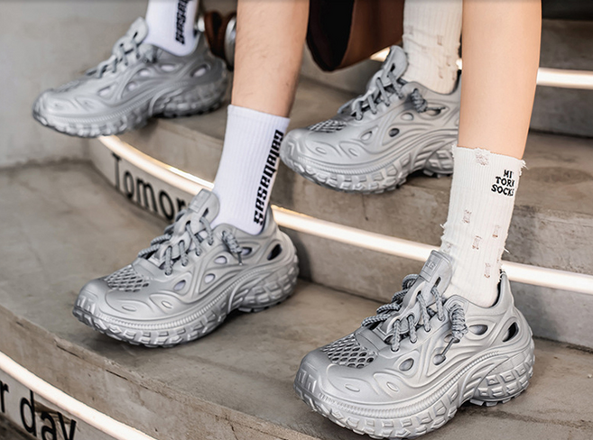 남녀공용 키높이 여름 샌들 남성용 레인슈즈 여성용 타공슈즈 펀칭 아쿠아 슈즈(3color)