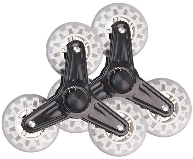 3륜 계단 오르기 도르래 쇼핑 카트 삼각형용 계단 오르기 Whee, A