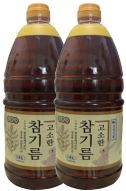 고소한 참기름 (금방아참기름) 1.8L [원산지:중국], 2개