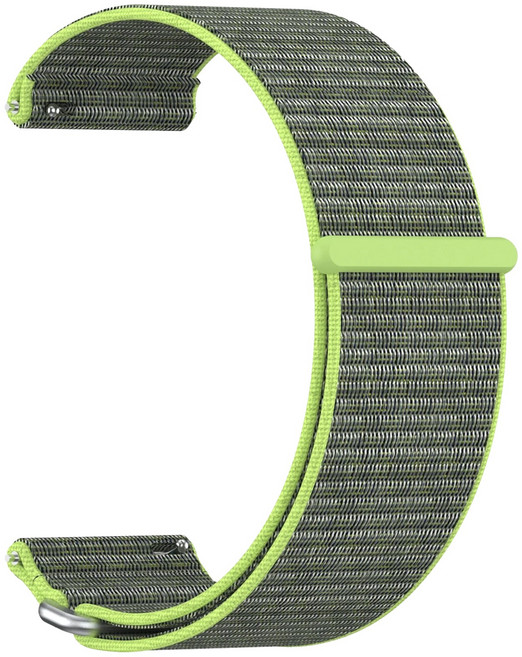 24mm 나일론 루프 밴드 통기성 스포츠 스트랩 Garmin Venu X1 퀵 릴리스 밴드 코로스 노매드 APEX 4 46mm 교체용 워치밴드, 라임 그린