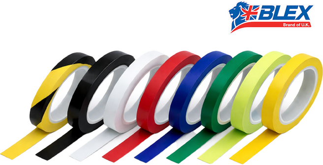 BLEX 바닥라인 정밀라인 테이프 10mm x 30M 구획정리 안전표시, 형광네온, 1개