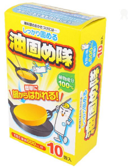 폐유처리제 10p 기름응고제 튀김기름 고체화 주방용품 음식물쓰레기 처리 환경보호, 1개, 1ml