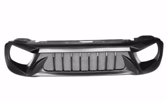 Jeep Renegade 2015-2017 & 2018-2024 용 1 피스 전면 그릴 블랙 ABS 그릴