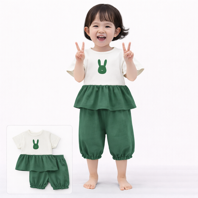 아동 상하복 나시 세트 여름 데일리룩 통기성 냉감 소재 외출복 실내복