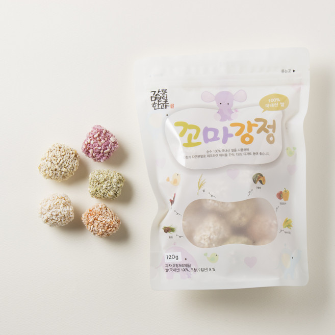 강릉명일한과 꼬마강정 유과, 신청안함, 1개, 120g