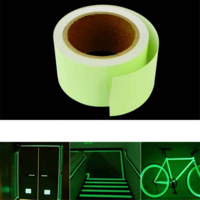 축광테이프 5cm x 10M 반사테이프 야광테이프 형광테이프 발광띠 피난유도선축광테이프, 1개, 상세페이지 참조
