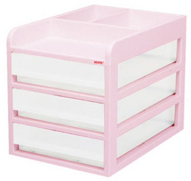 카파맥스 모아 서류함-3단(색상-분홍색)