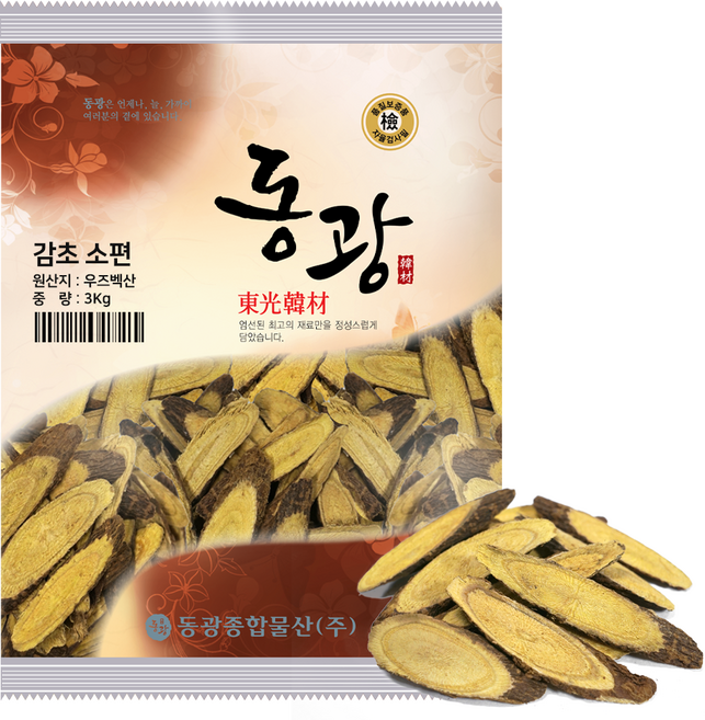 동광한방몰 감초 소편, 3kg, 1개