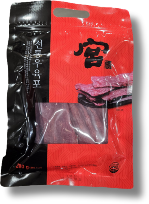 견우푸드 궁 우육포, 280g, 1개