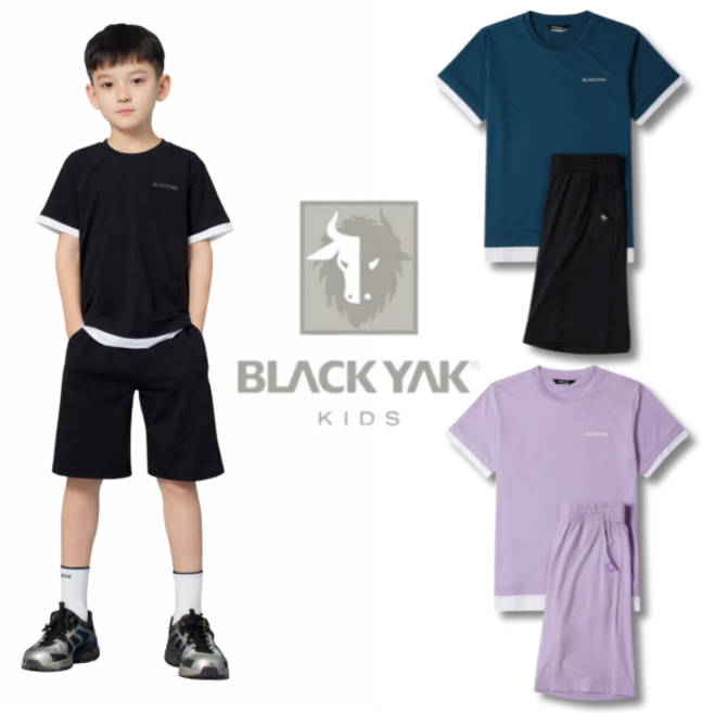 블랙야크키즈 아동 반팔 반바지 상하복세트 시원한 소재 통기성 우수