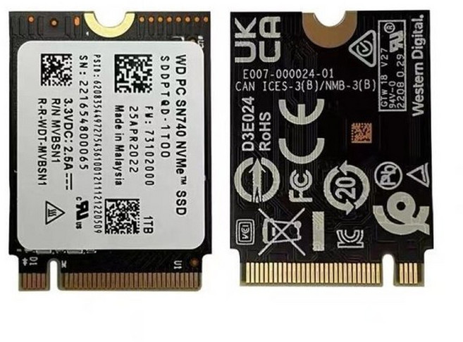 2230 SSD 1TB PM991A SN740 Western 드라이브, 256GB, SN740 2242 밴드 W11