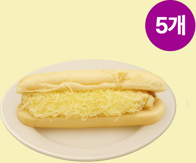 미국식 핫도그 눈꽃치즈 콘어니언 핫도그, 5개, 155g