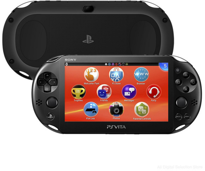 소니 PS Vita 2000 슬림 레트로 휴대용 비디오 게임 콘솔 플레이스테이션 PSV2000 터치 스크린 포함 PKGJ 스토어 게임, [01] Unbreaked version, [04] Black, 1