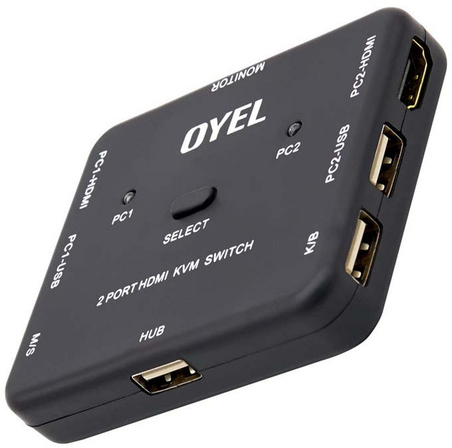 컴스 4K HDMI 2대1 KVM 스위치, 선택하세요, 1개