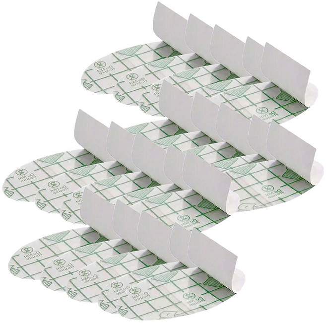 귀 방수패치 물기방지 스티커 환자 어르신 노인 샴푸 샤워 캐어 패드, 20개, 투명 중