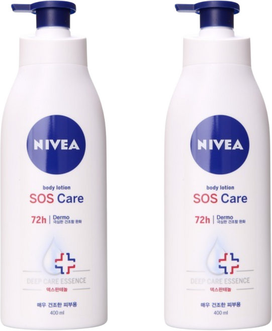 니베아 SOS 케어 바디로션, 400ml, 2개
