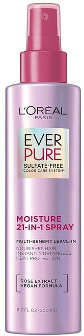 L'Oréal 에버퓨어 리브인 컨디셔너 건조 모발용 200ml, L'Oreal Paris 21-in-1 리브인 컨디셔너, 1개