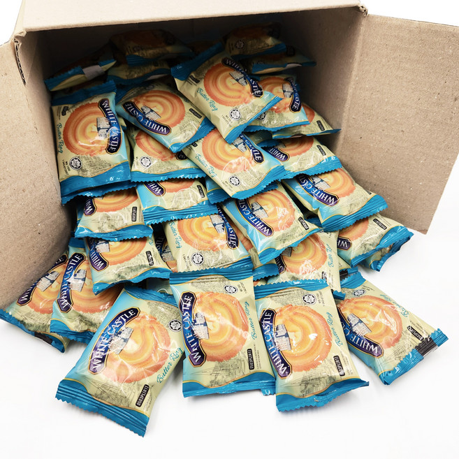 화이트캐슬 버터쿠키 대용량 비스킷 과자 100개(개별포장), 1개