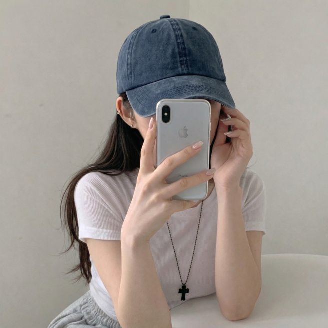 디아쿠아 남녀공용 빈티지 야구모자 볼캡 모자