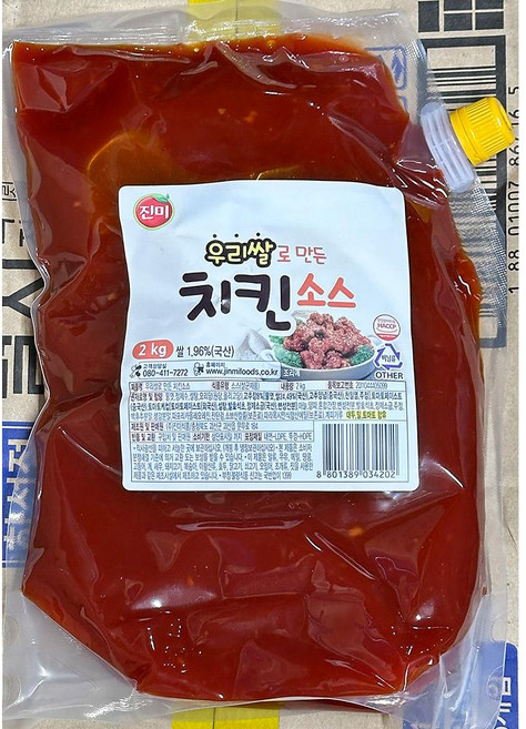 진미식품 우리쌀양념치킨소스 2kg 소스 국산 치킨, 1개