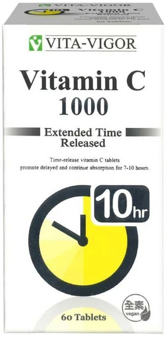 VITA-VIGOR 維格 緩釋C錠 維他命C 1000毫克 60錠 全素, 1個, 60份