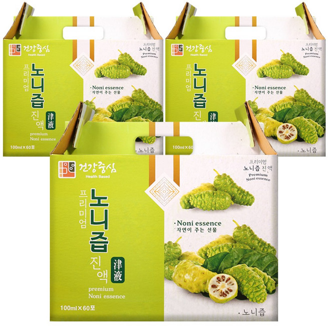 건강중심 노니즙 진액 엑기스 건노니 원액, 100ml, 180개