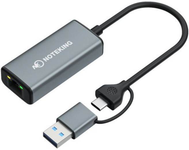 애플 호환용 맥북프로 14 16 M2 M3 PRO MAX 노트북 2.5 기가 USB TO 유선 LAN 인터넷 연결 케이블 랜선 젠더 노트킹, 1개